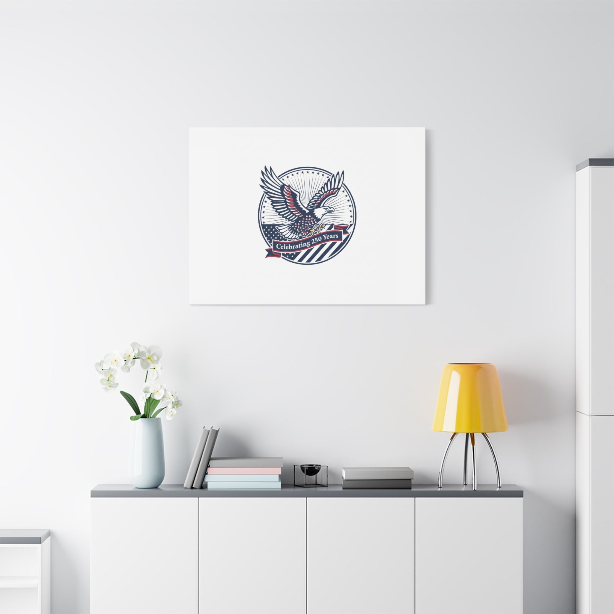 250th Anniversary Eagle Emblem Canvas | Semiquincentennial Americana