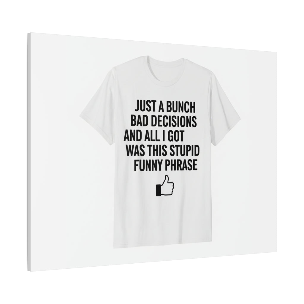 self-deprecating quote Canvas | sarcastic introvert wall art, anxiety humor