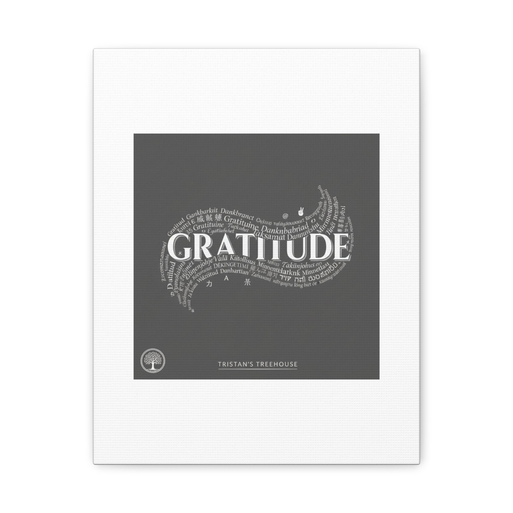 Gratitude Wall Art Matte Canvas | Tiny Treats, sweet uplifting print