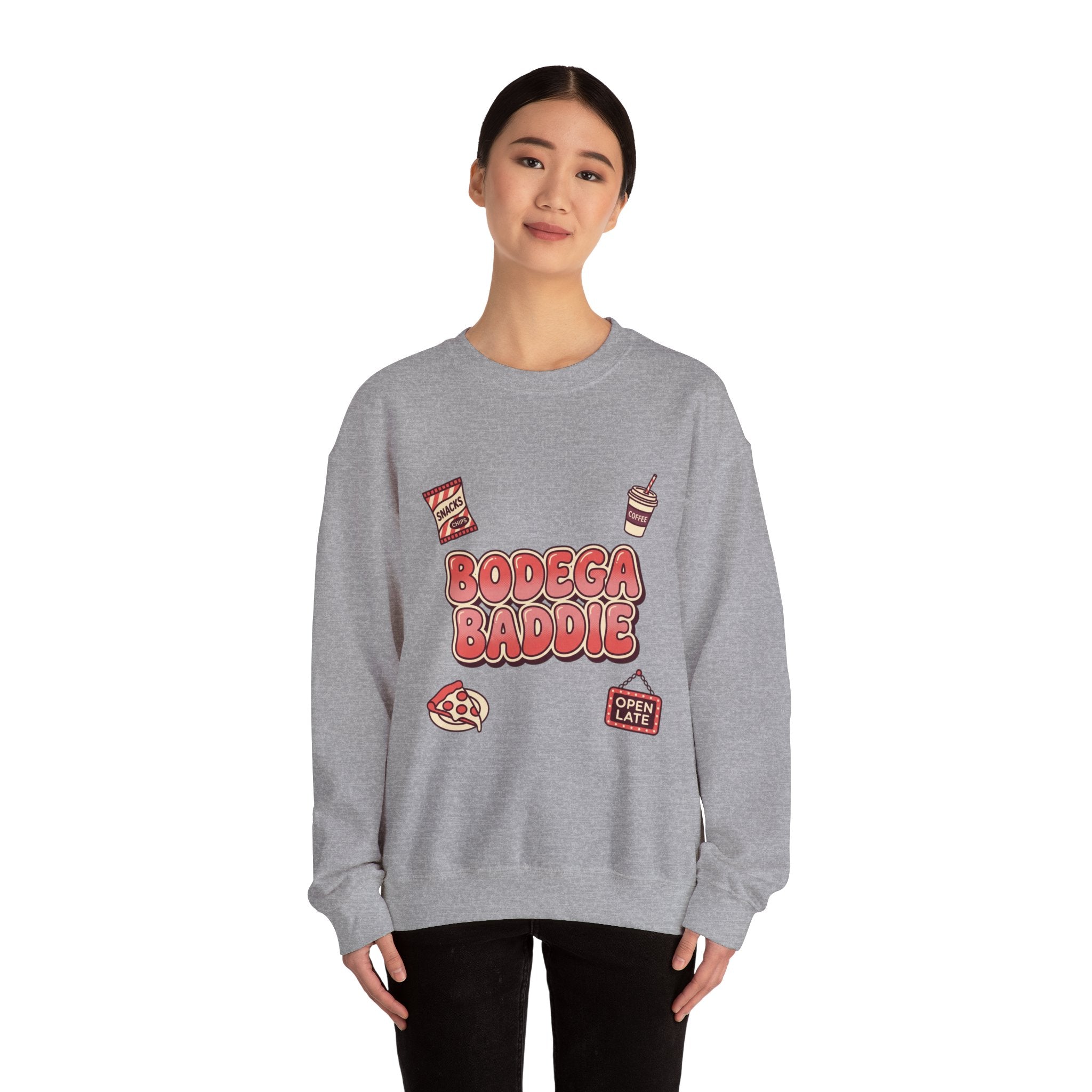Bodega Baddie Crewneck Sweatshirt | NYC, Spanglish, Y2K Deli Sign