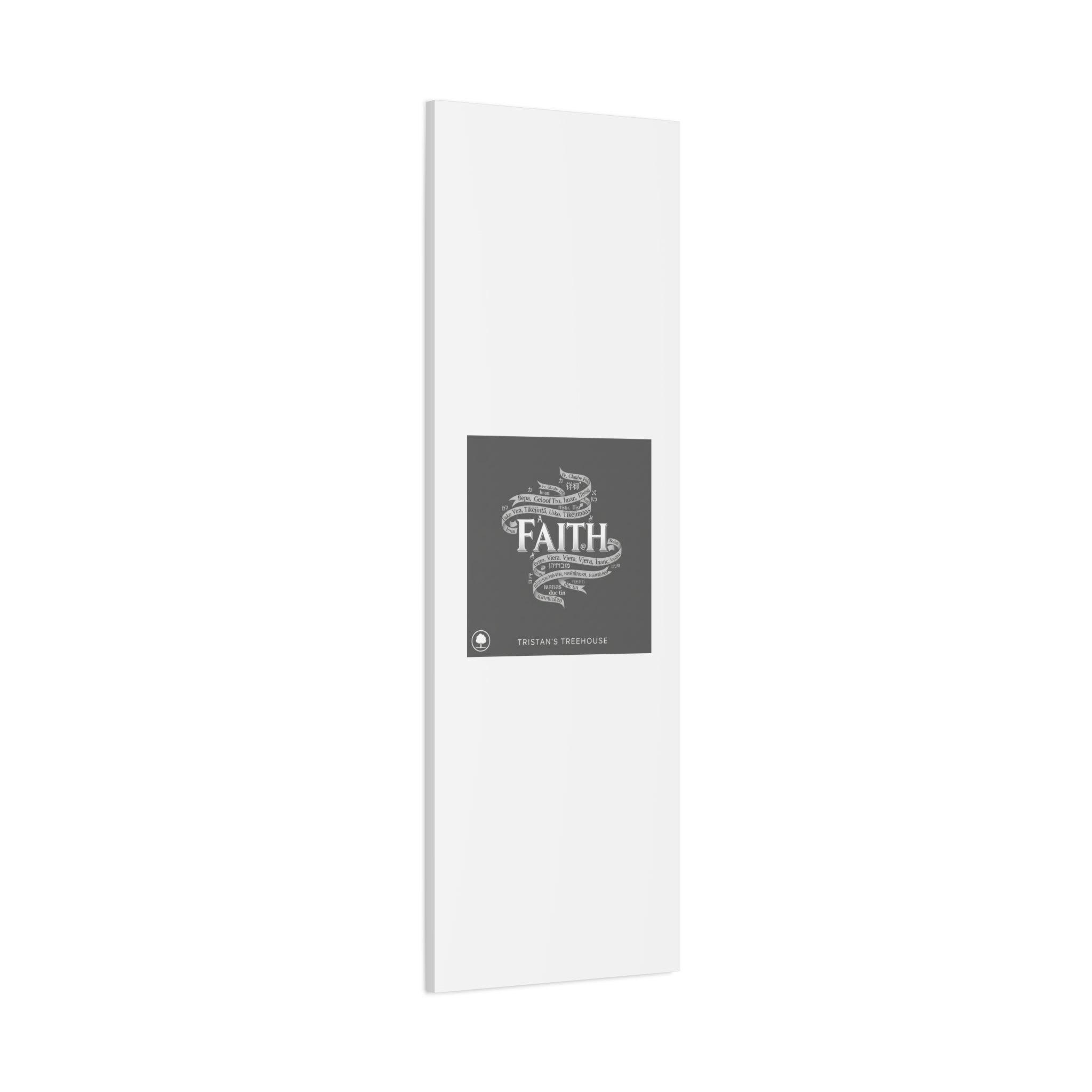 handwritten faith ribbon Canvas | sketch aesthetic, doodle design