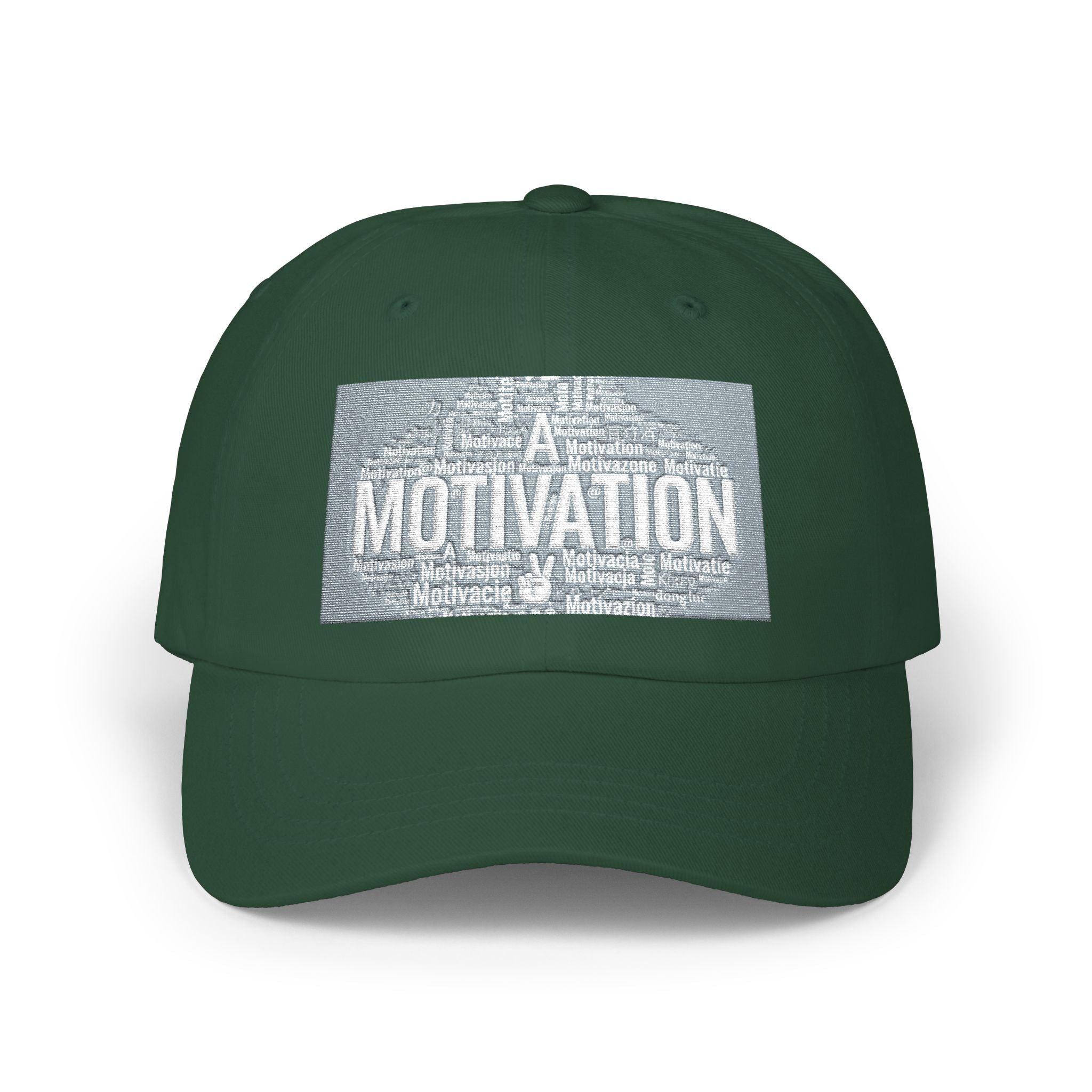 Motivation Is a Universal Language Dad Cap — Classic Embroidered Baseball Hat