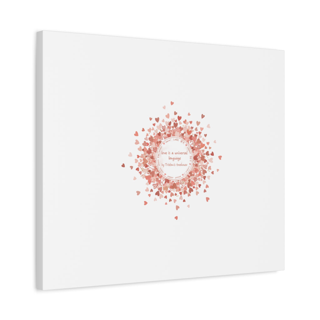 Tiny Heart Confetti Canvas | Matte Stretched Wall Art