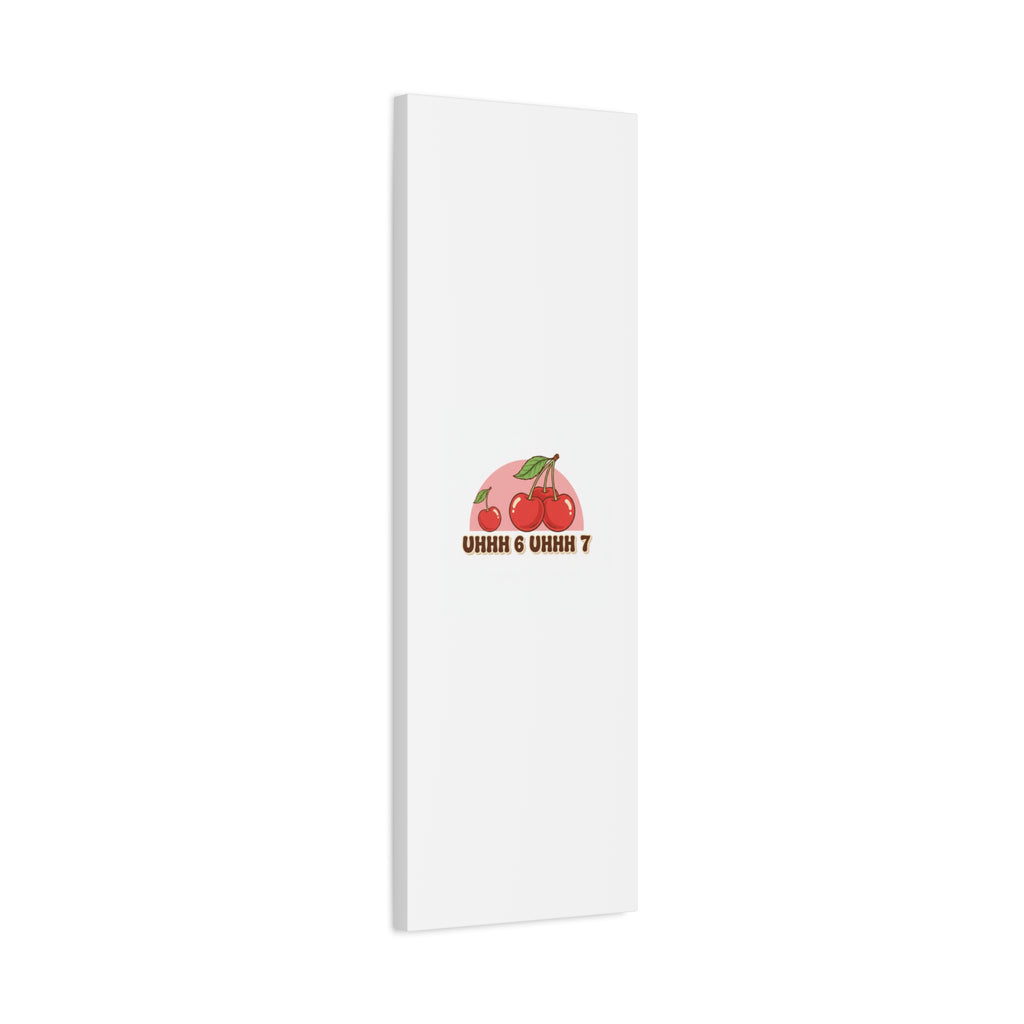 Six Severn Cherry Retro Graphic Canvas | kawaii fruit print, vintage cherry design