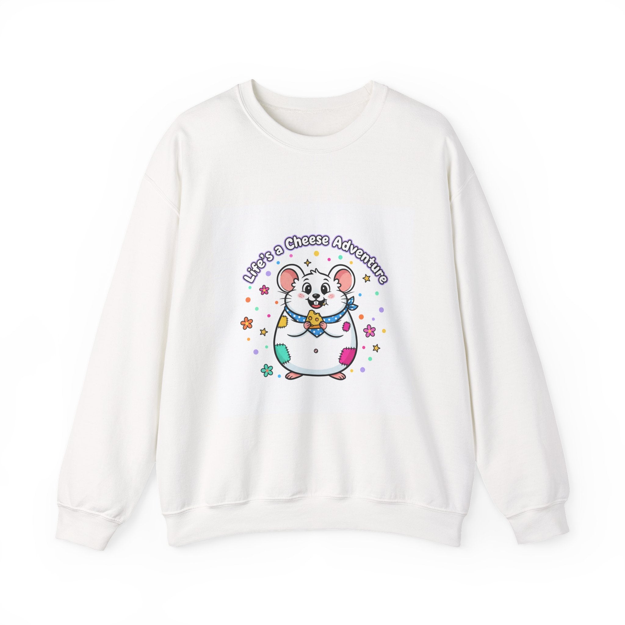 Mouse Cheese Adventure Sweatshirt | Rodent-Core, quirky animal pride