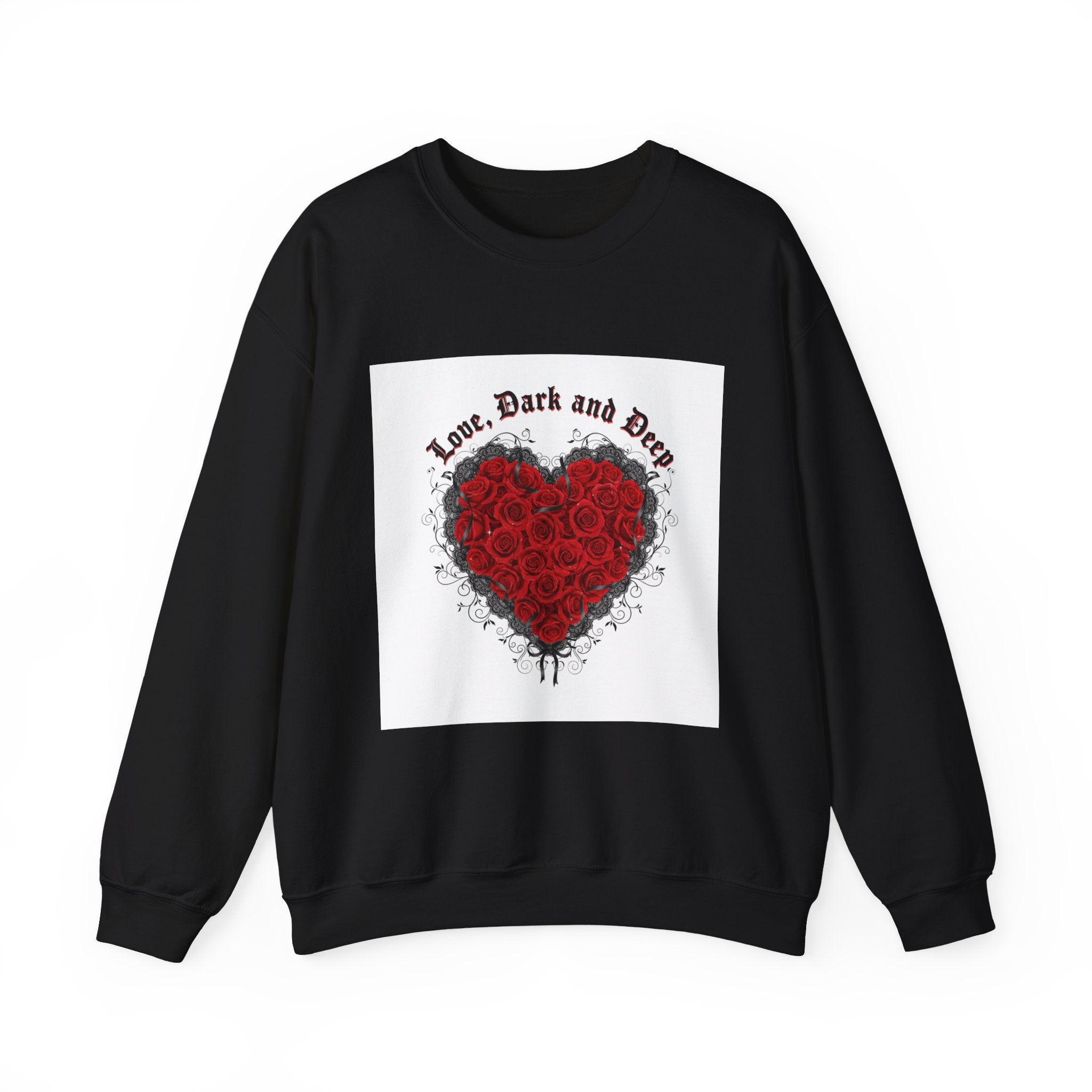 Gothic Rose Heart sweatshirt | New Romantic, 80s nostalgia