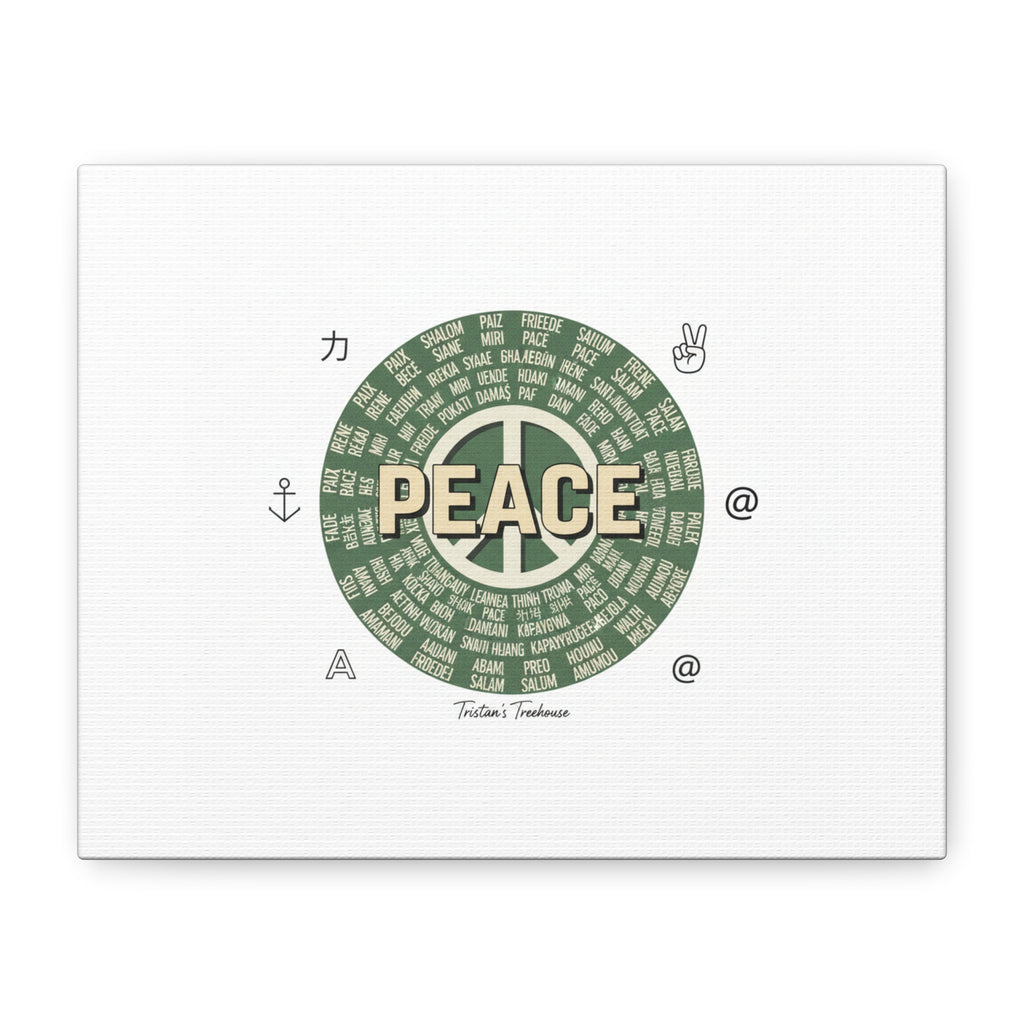 Peace doodle canvas | hand drawn sketch aesthetic, handwritten message