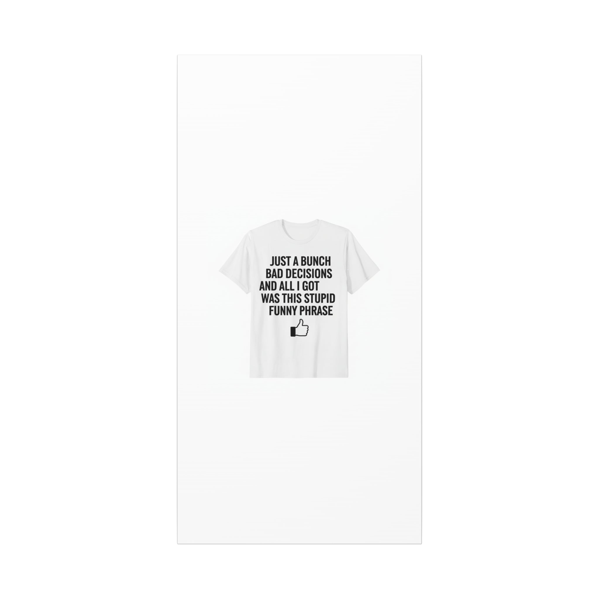 self-deprecating quote Canvas | sarcastic introvert wall art, anxiety humor