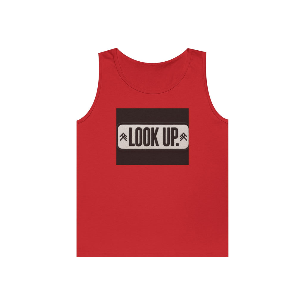 Look Up Tank Top — Inspirational Graphic Tank for Outdoors & Mindfulness