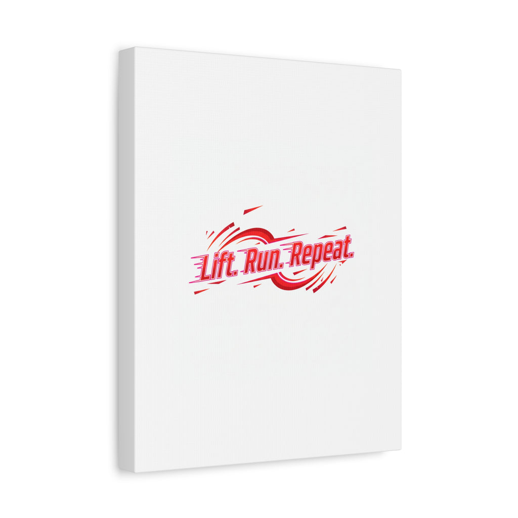 Lift Run Repeat Canvas | Fitness Wall Art, Gym Motivation