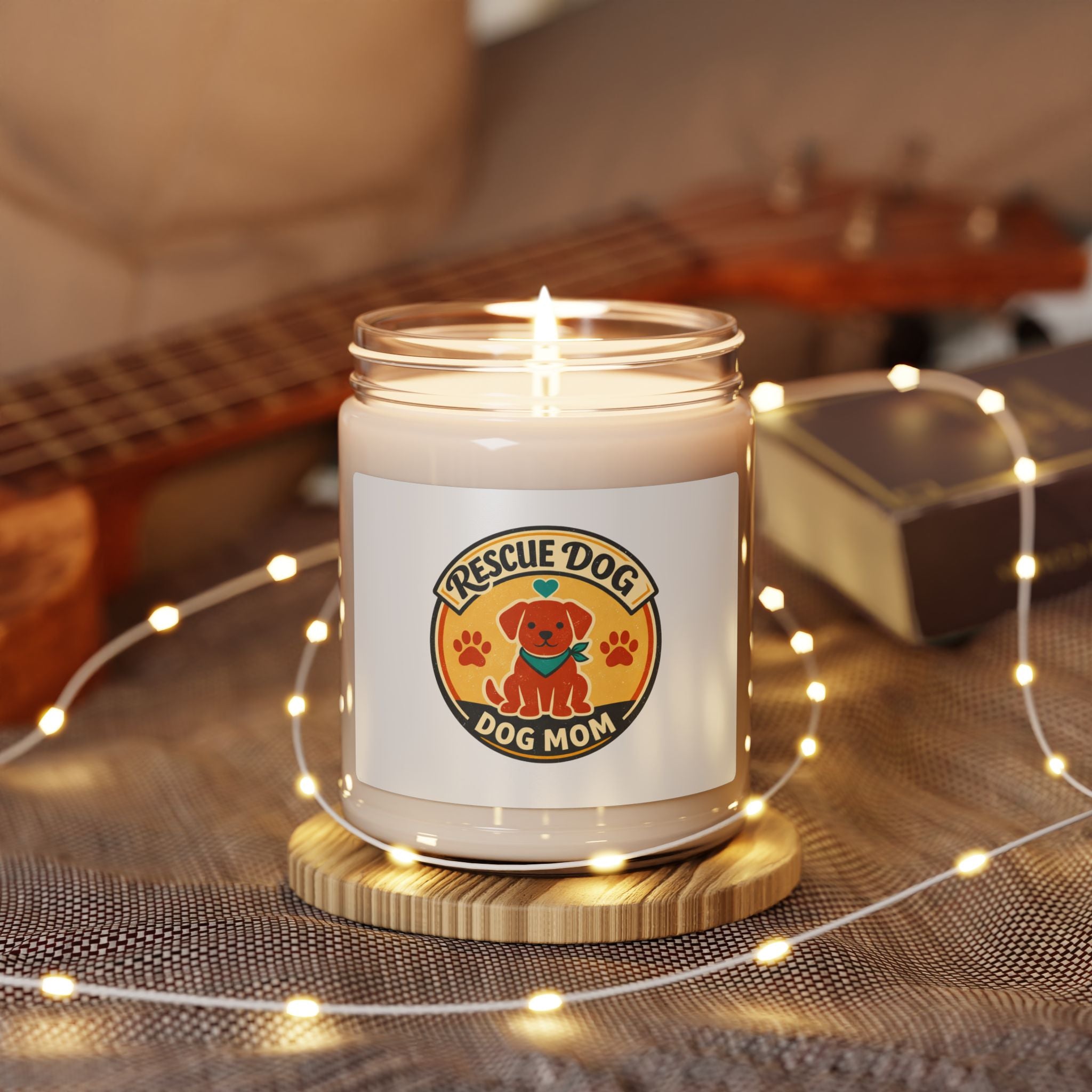 Rescue Dog Dog Mom Candle, 9oz Soy Jar | dog mom, rescue pride