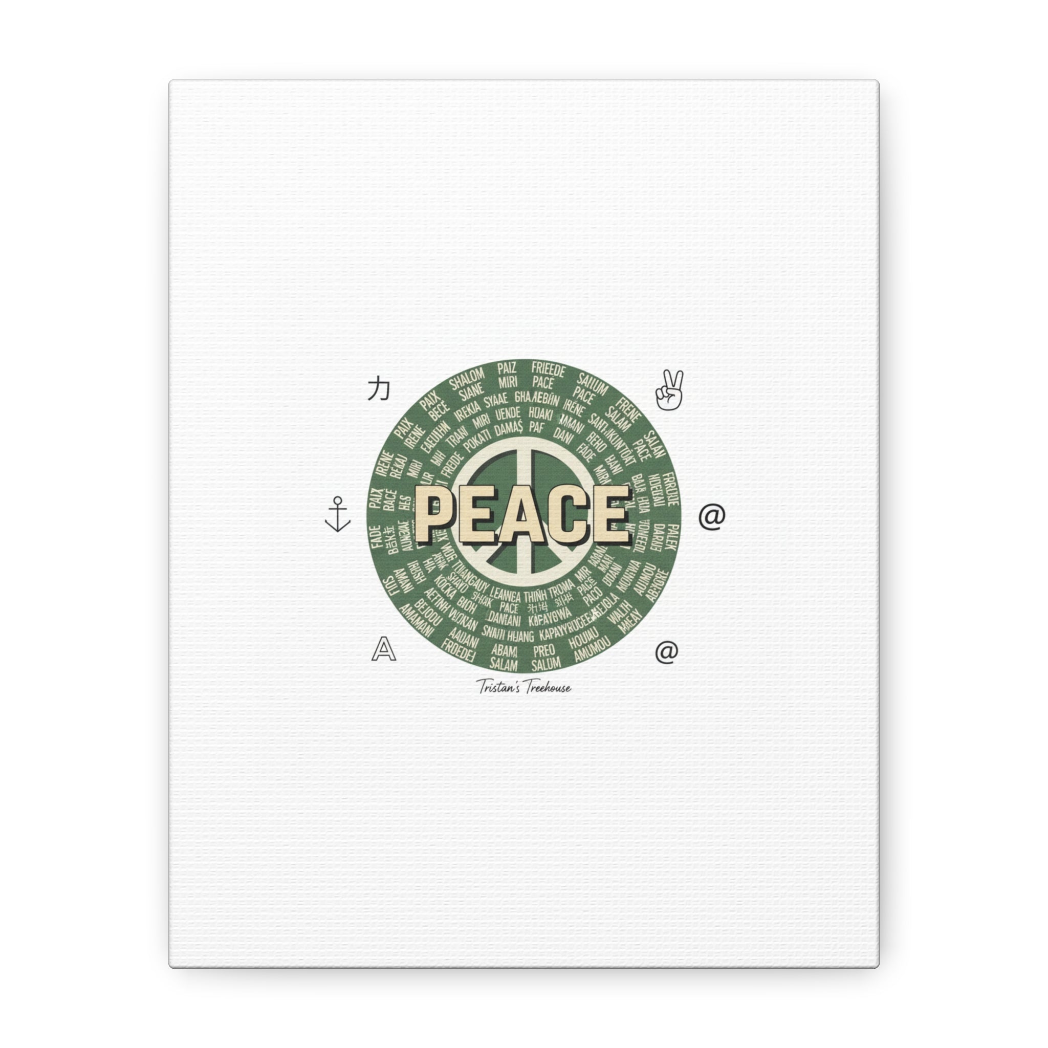 Peace doodle canvas | hand drawn sketch aesthetic, handwritten message