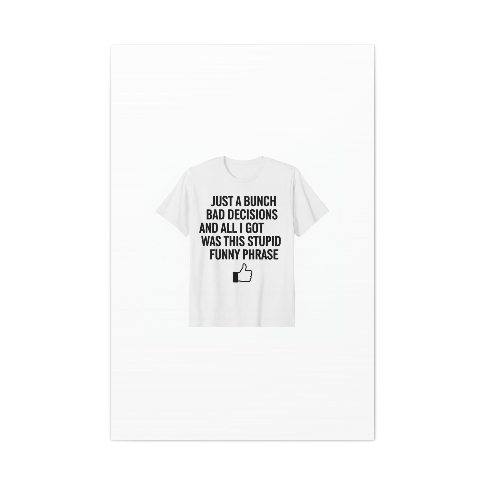 self-deprecating quote Canvas | sarcastic introvert wall art, anxiety humor
