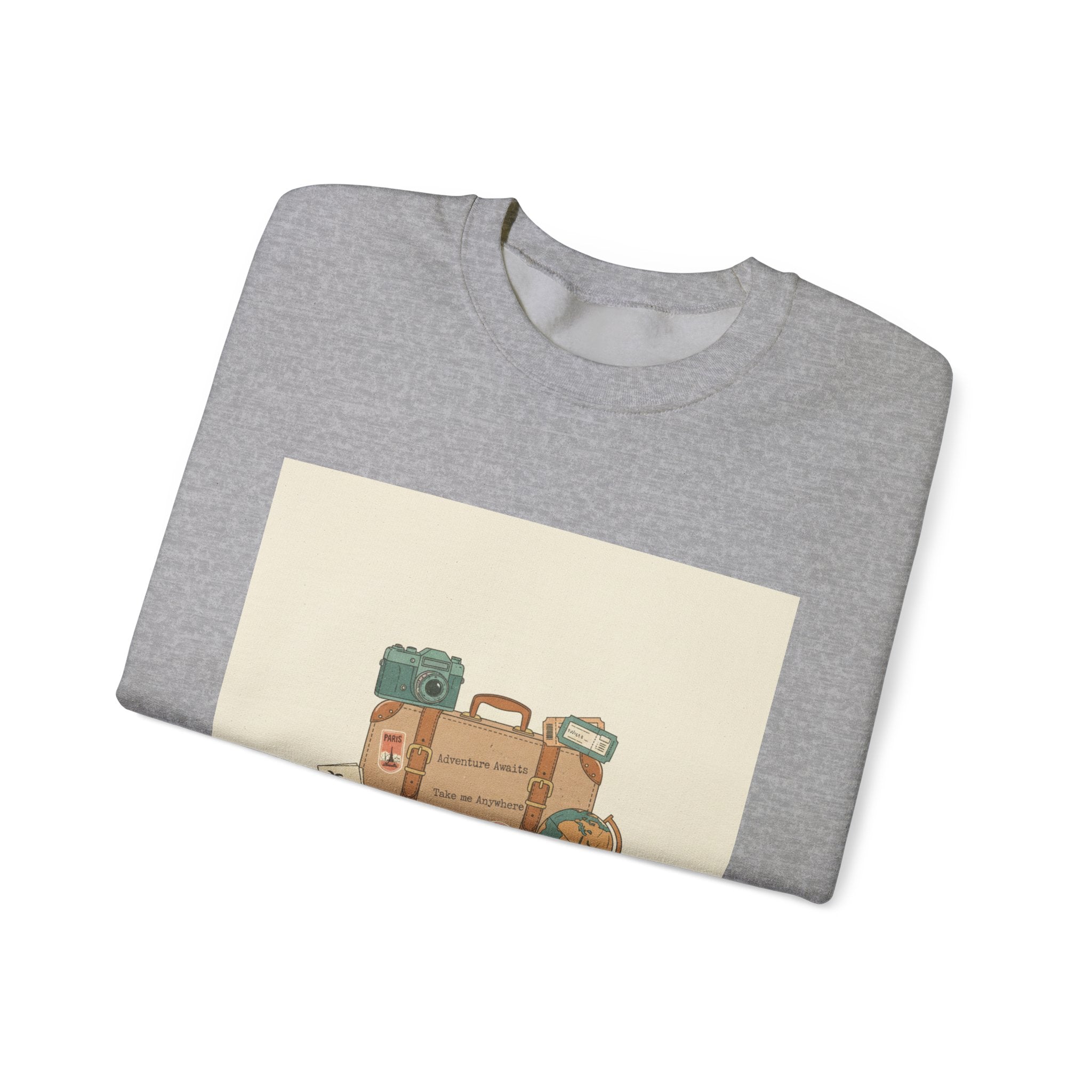 Vintage Travel Postcard Sweatshirt | travel stamps, wanderlust design