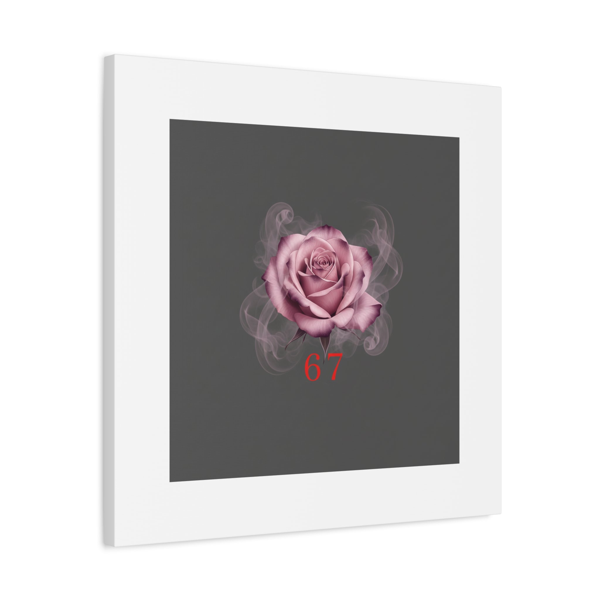 6 7 Valentine's Canvas | Viral Gothic Rose Wall Art | 6 7 Meaning Dark Romance