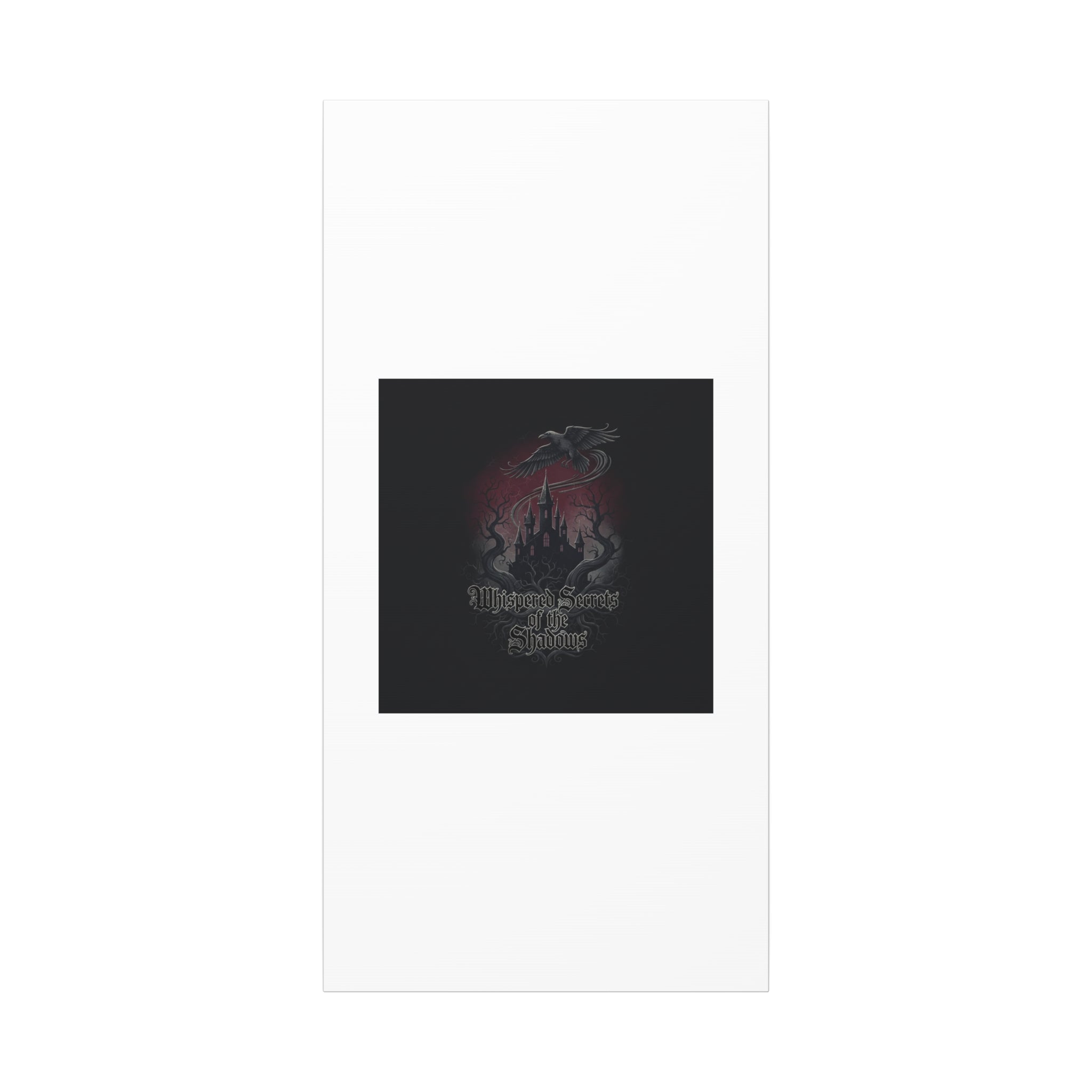 Whispered Secrets of the Shadows Castle Wall Art, Matte Canvas | Gothic Medieval Decor