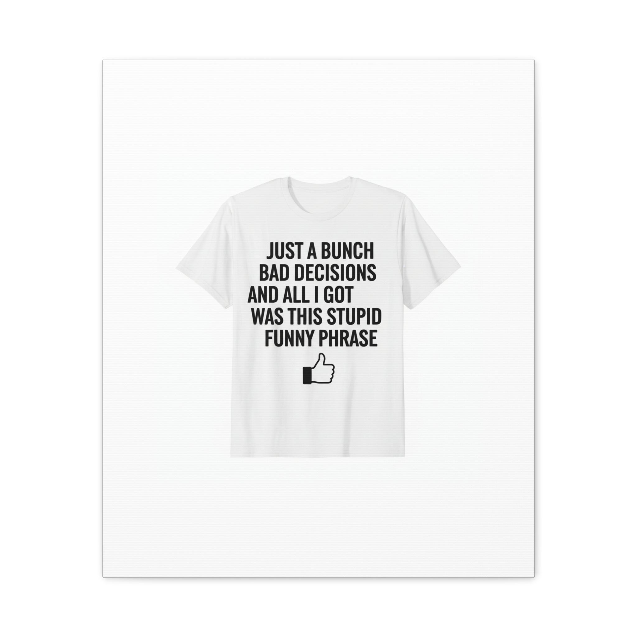 self-deprecating quote Canvas | sarcastic introvert wall art, anxiety humor