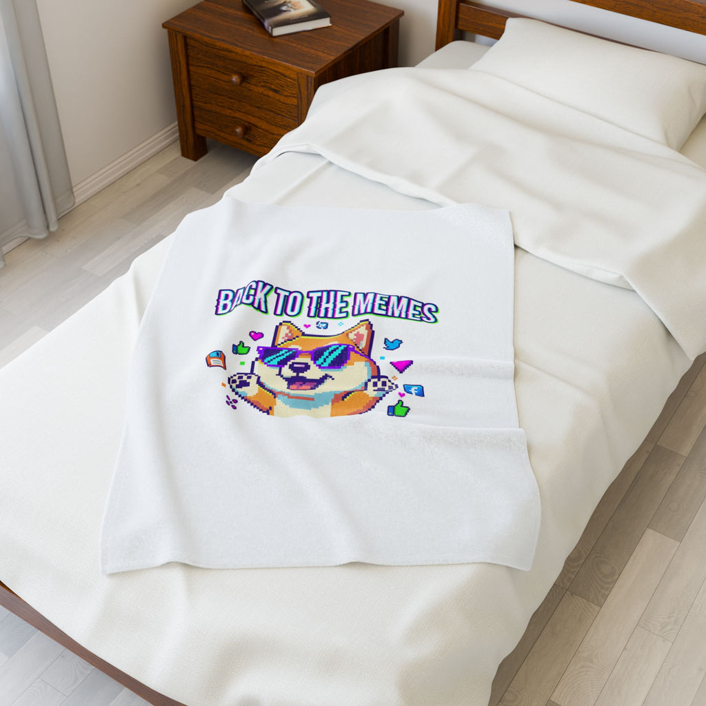 Back to the Memes Velveteen Plush Blanket | meme throwback, 2000s internet