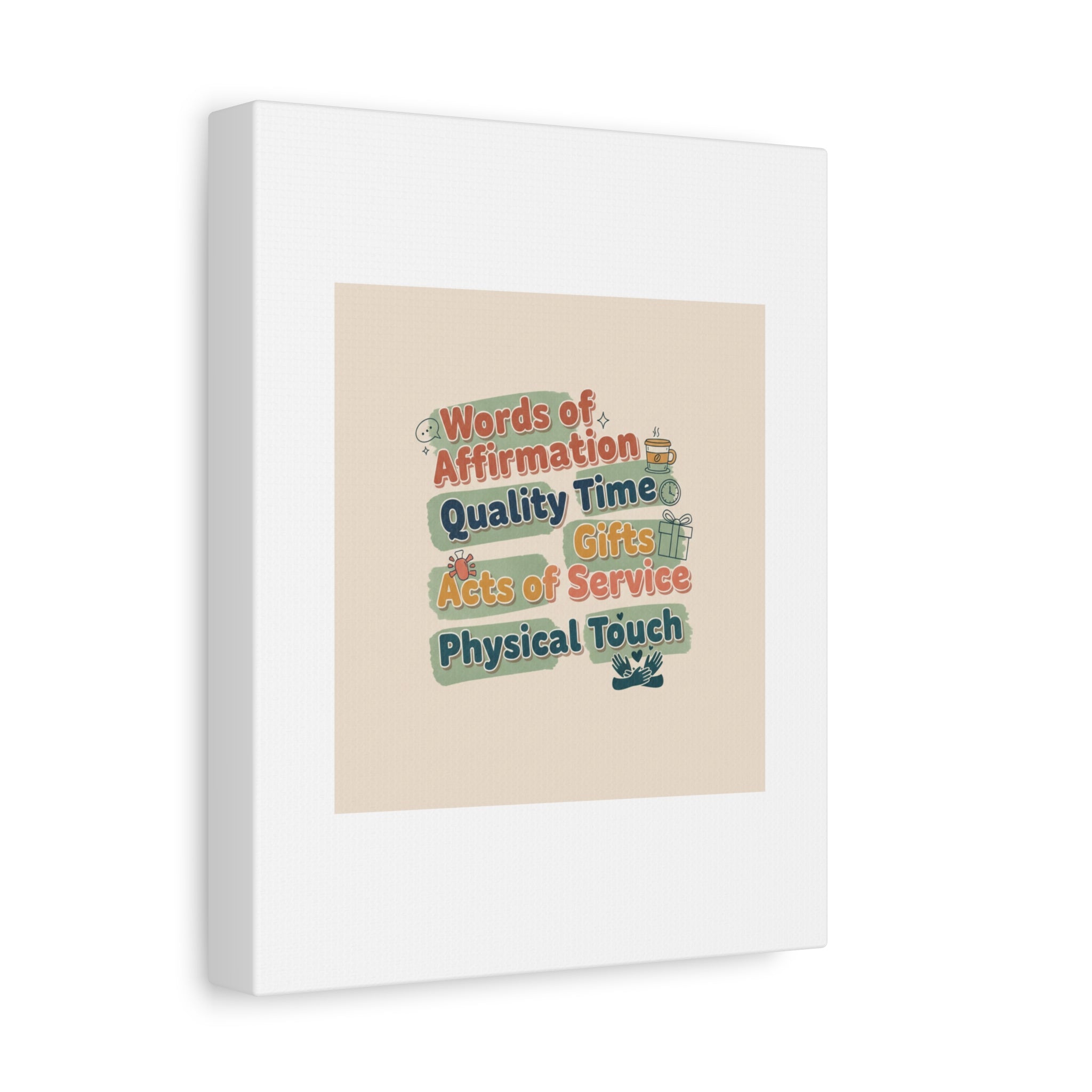 Love Languages List Matte Canvas Wall Art | love language meme, relationship humor