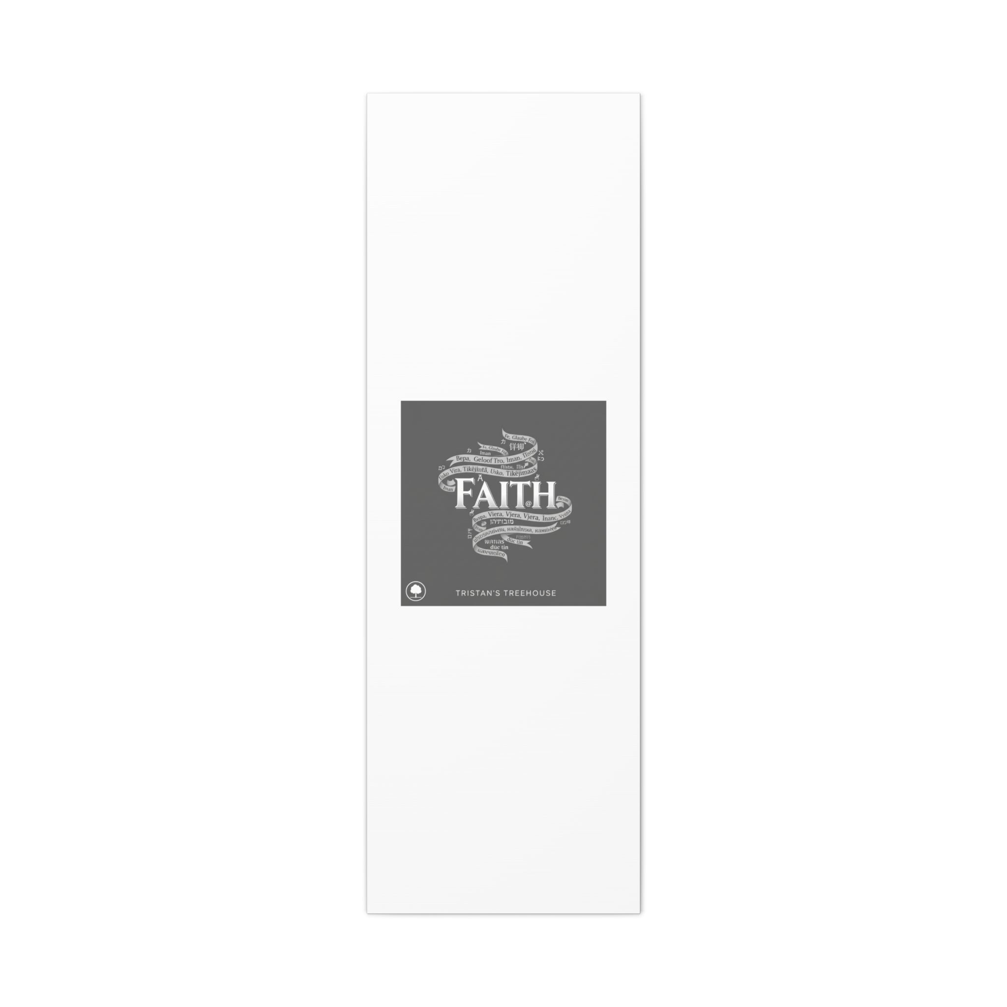 handwritten faith ribbon Canvas | sketch aesthetic, doodle design