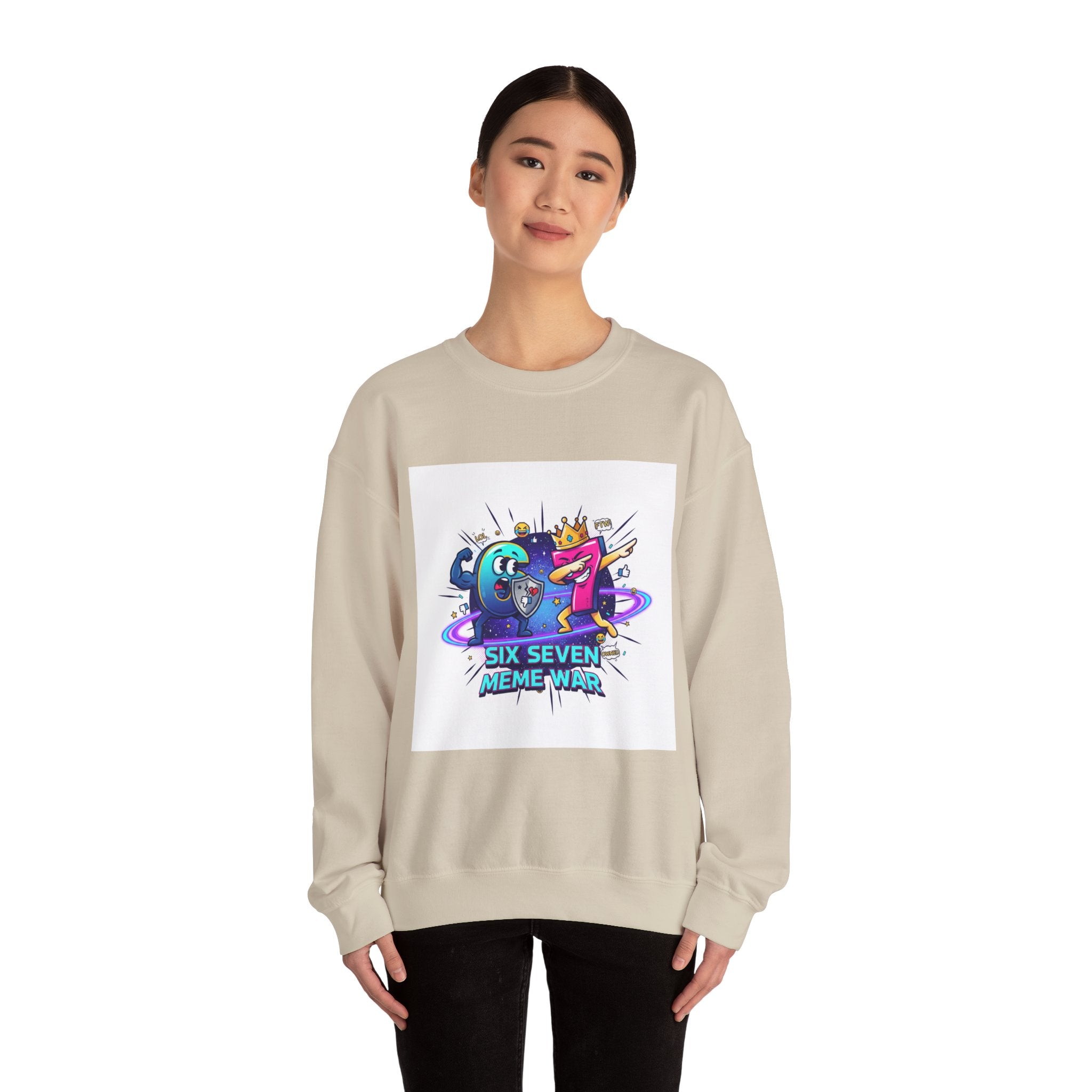 Six Seven Frogs Dabbing Sweatshirt | Meme War Space Frogs Crewneck