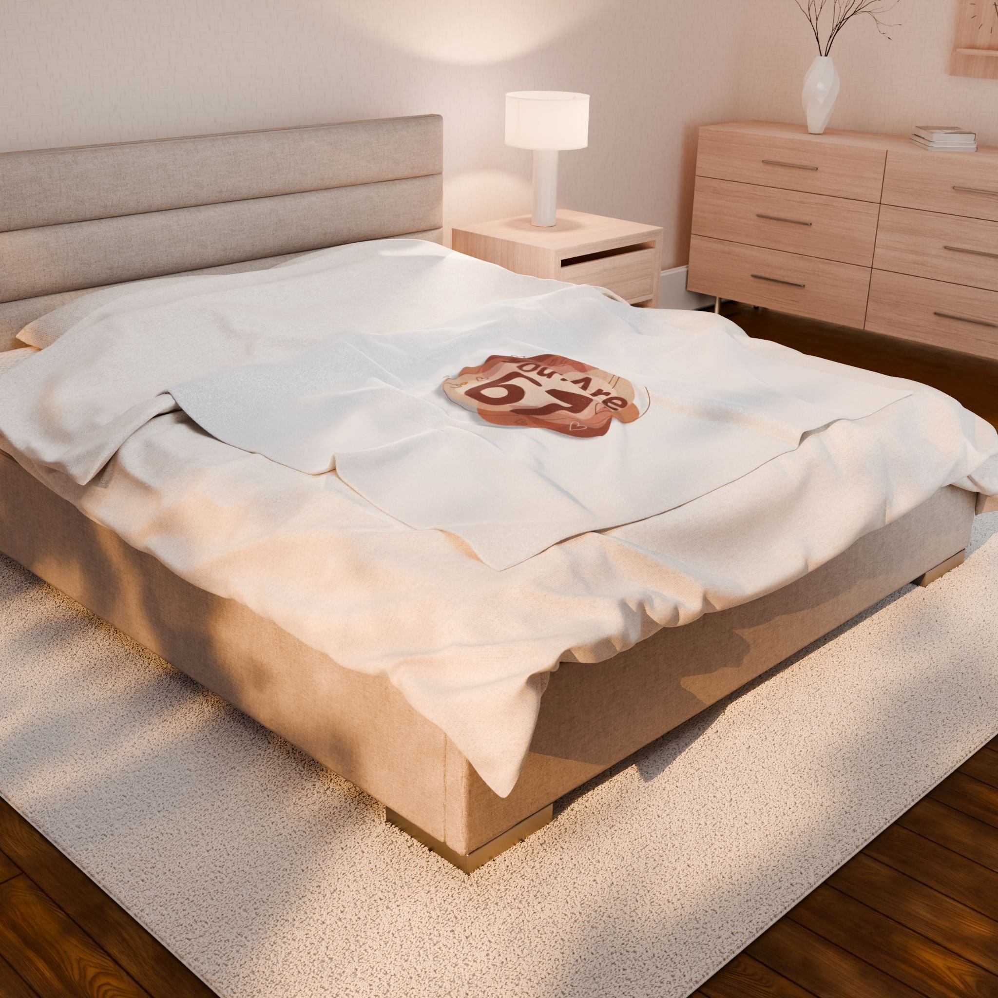 You Are 67 Velveteen Plush Blanket | Self Love Valentine, Cozy Self‑Care