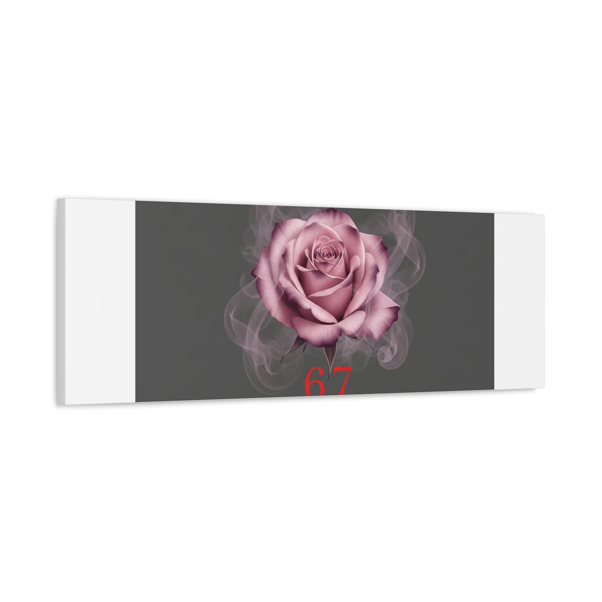 6 7 Valentine's Canvas | Viral Gothic Rose Wall Art | 6 7 Meaning Dark Romance