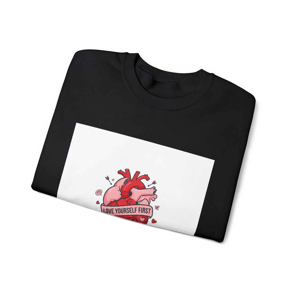 Anatomic Heart Patch Crewneck Sweatshirt | anti love graphic, punk Valentine