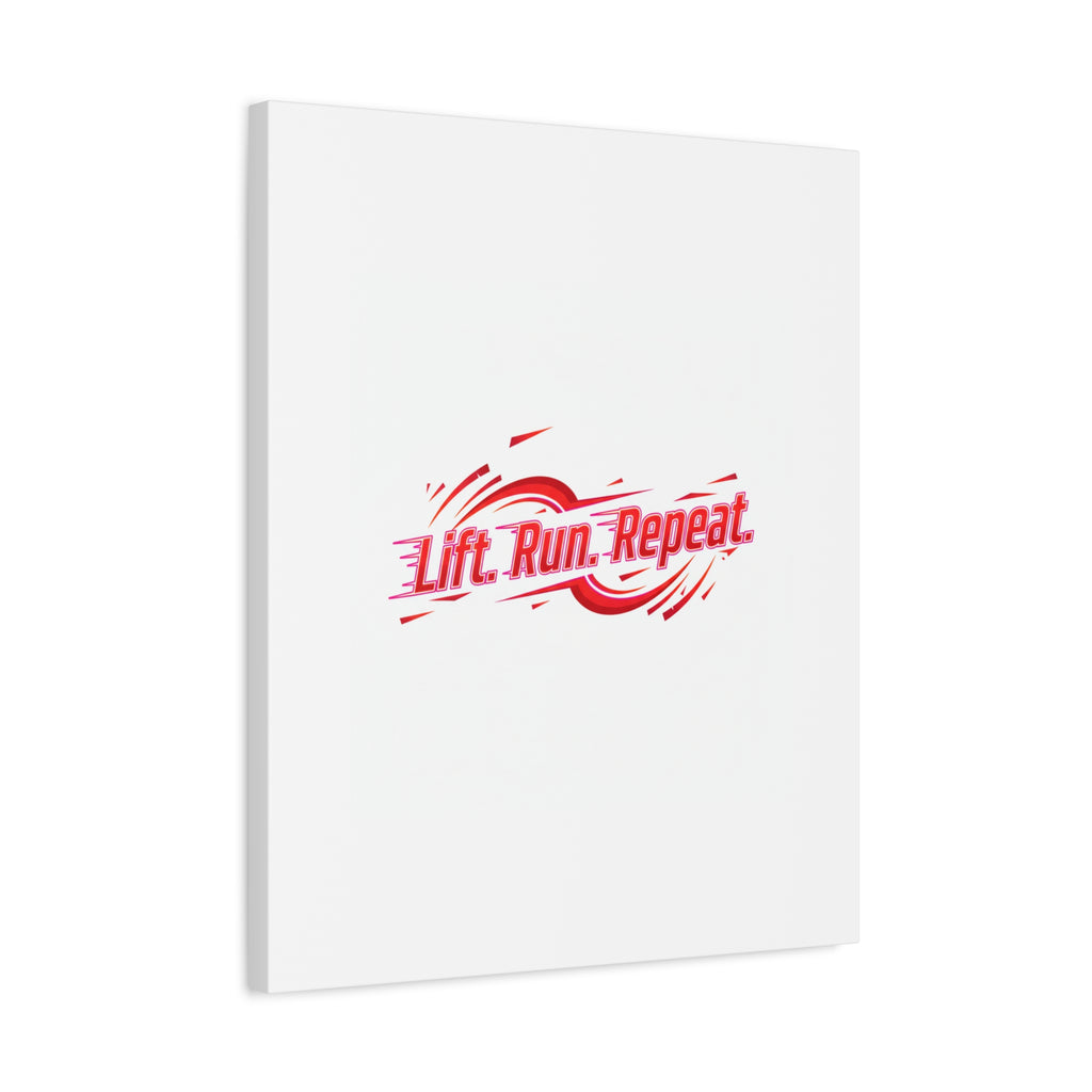 Lift Run Repeat Canvas | Fitness Wall Art, Gym Motivation