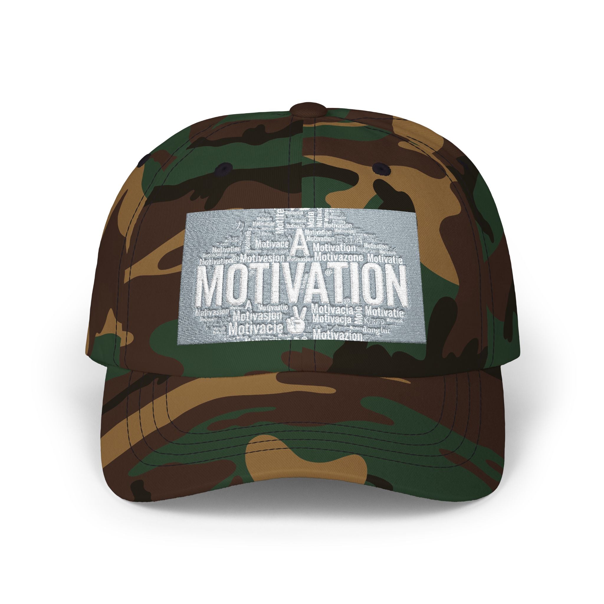 Motivation Is a Universal Language Dad Cap — Classic Embroidered Baseball Hat