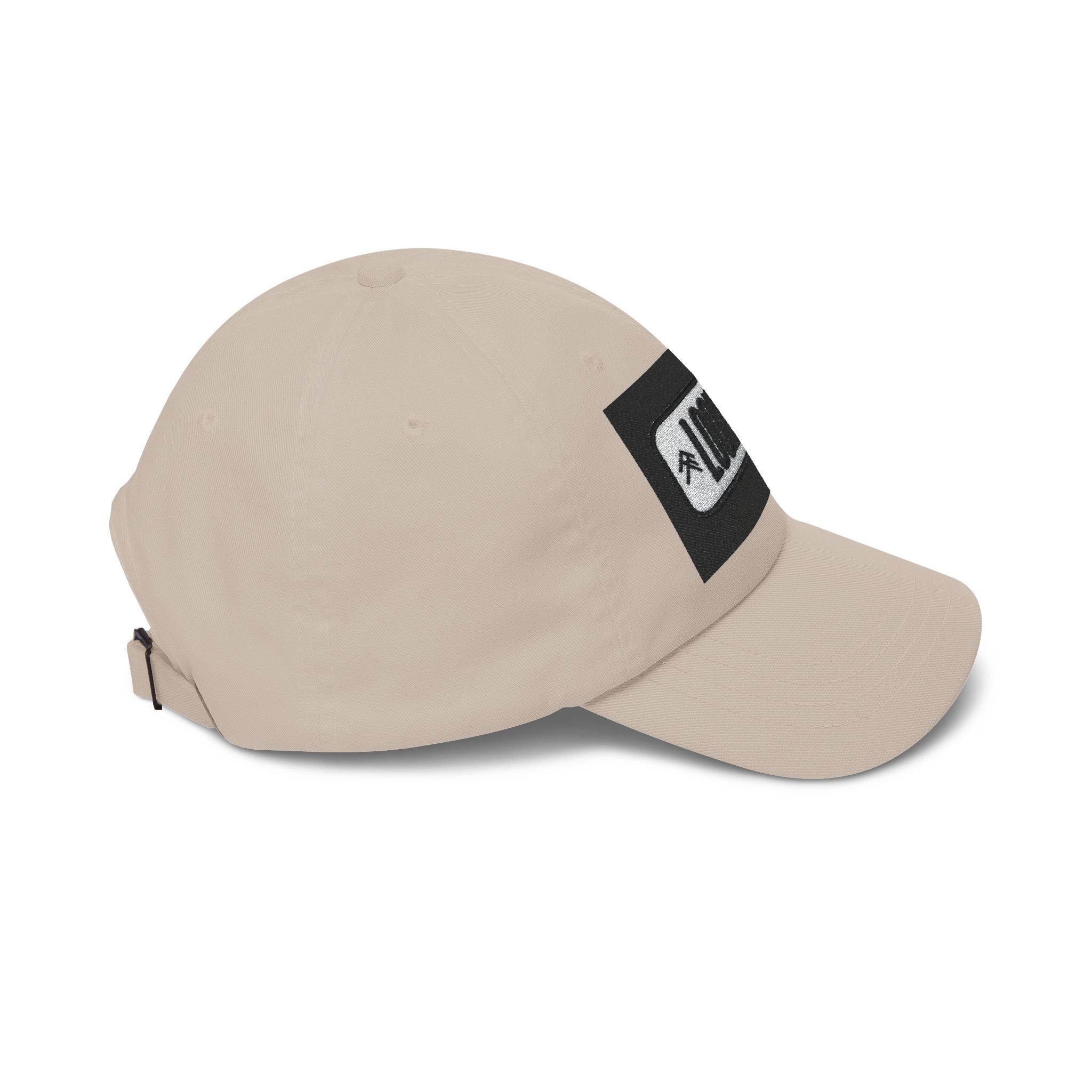 Look Up Embroidered Dad Cap — Minimalist White Baseball Hat