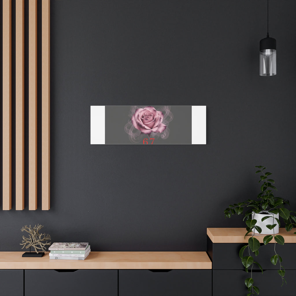 6 7 Valentine's Canvas | Viral Gothic Rose Wall Art | 6 7 Meaning Dark Romance