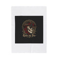Ride or Die Skull Blanket | Western-Gothic, cowboy skull art, gothic Americana