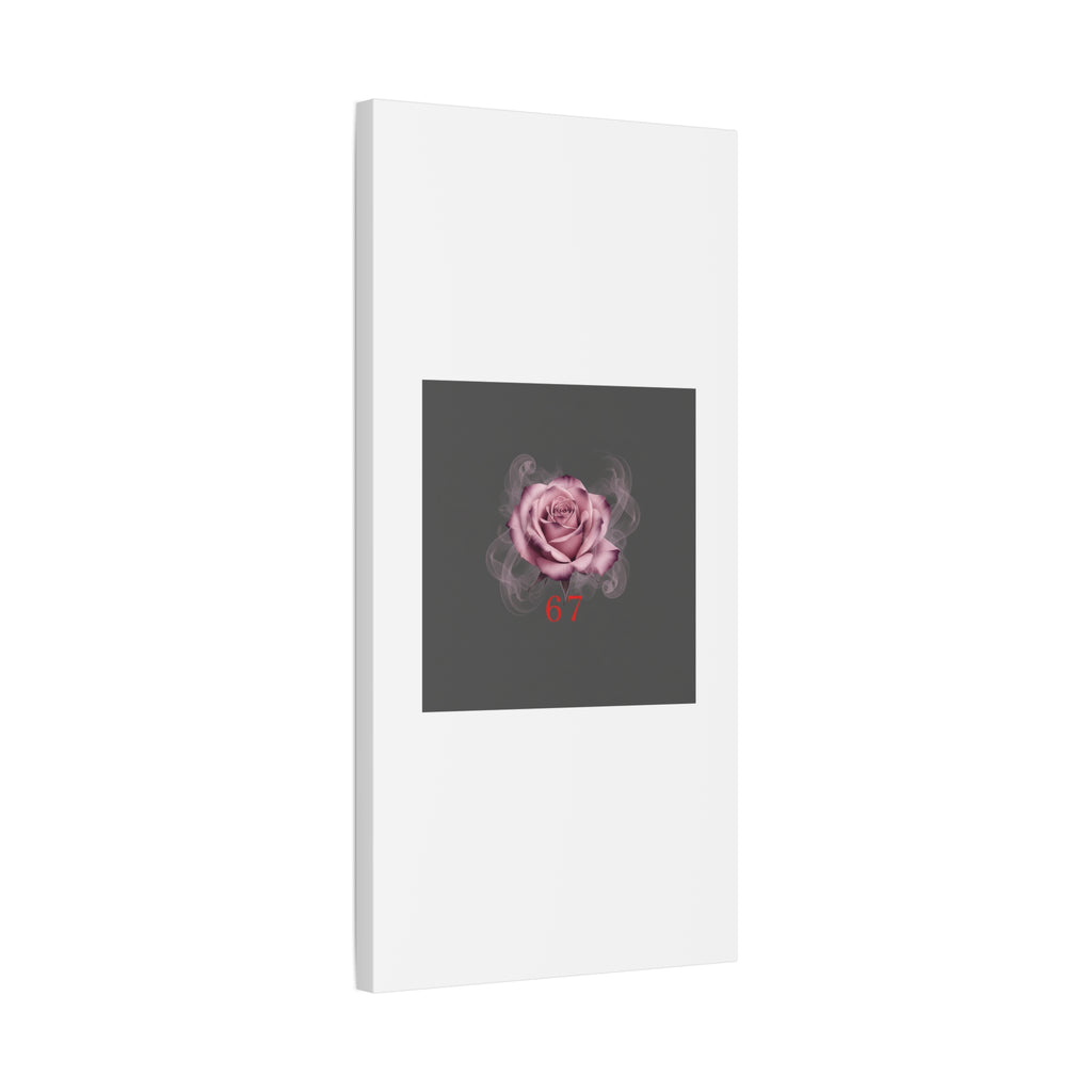 6 7 Valentine's Canvas | Viral Gothic Rose Wall Art | 6 7 Meaning Dark Romance
