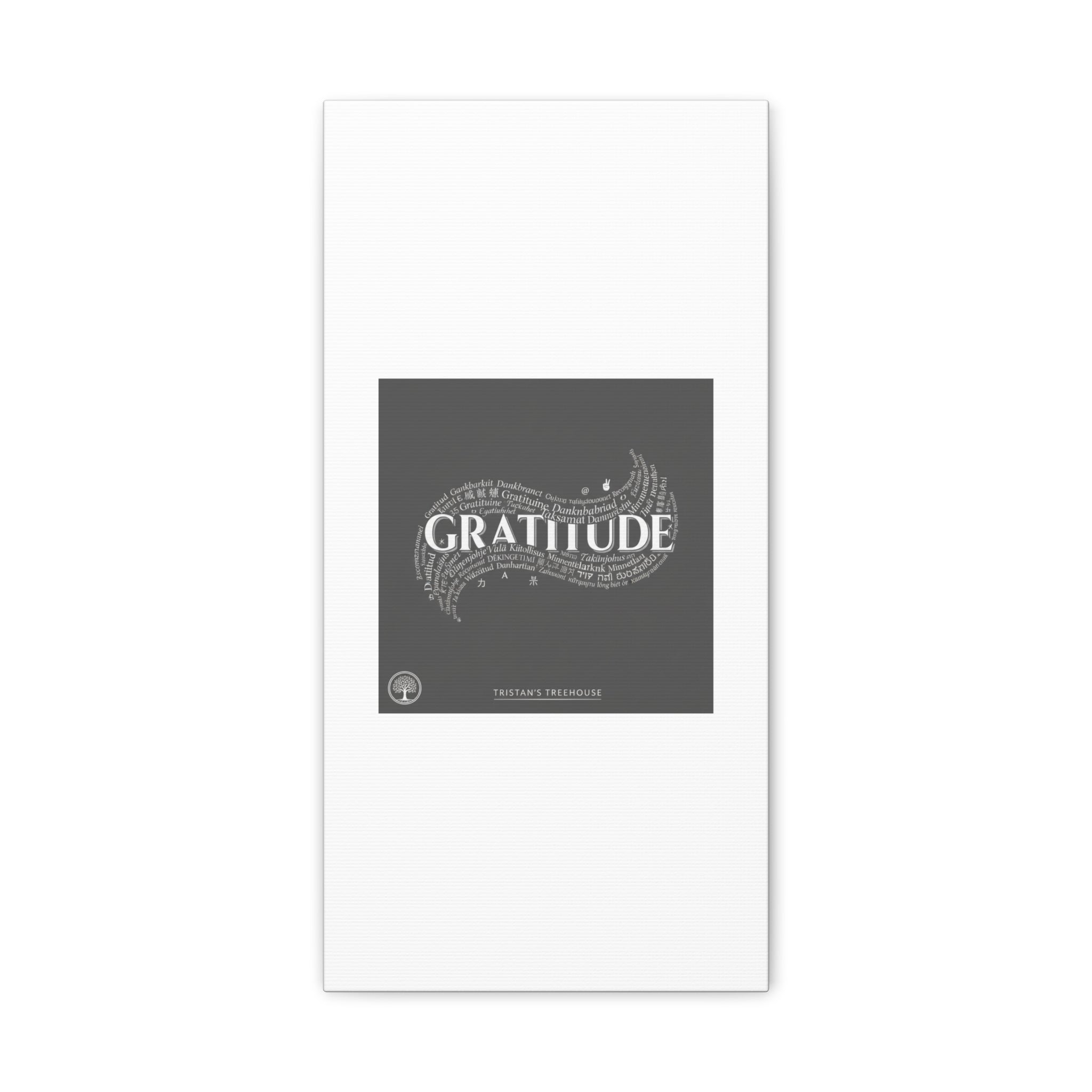 Gratitude Wall Art Matte Canvas | Tiny Treats, sweet uplifting print