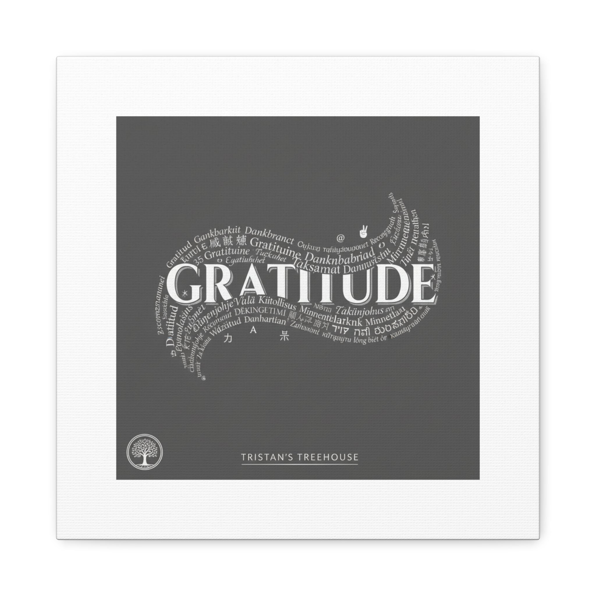 Gratitude Wall Art Matte Canvas | Tiny Treats, sweet uplifting print