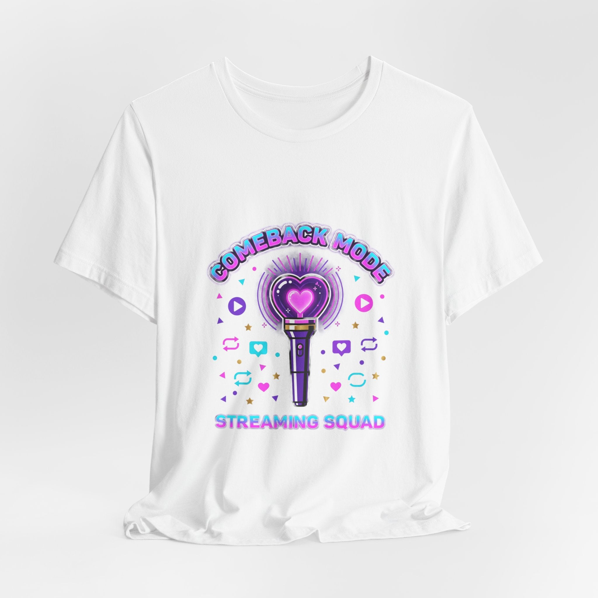 Comeback Mode Lightstick Tee | K-pop comeback, streaming squad