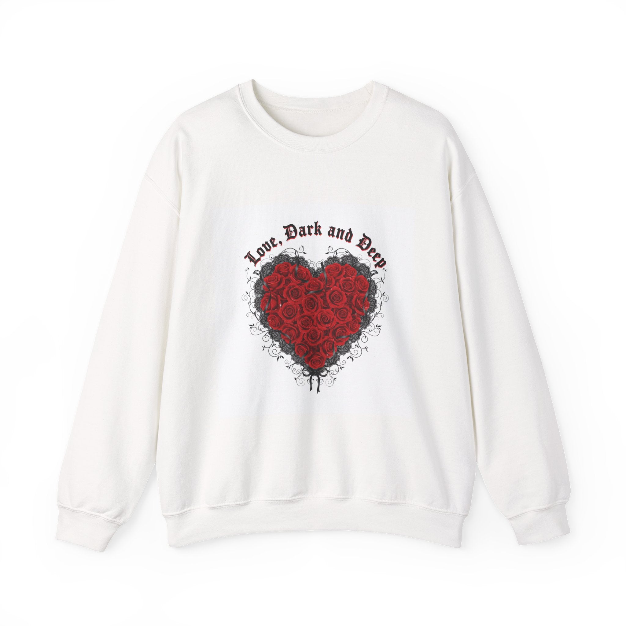 Gothic Rose Heart sweatshirt | New Romantic, 80s nostalgia