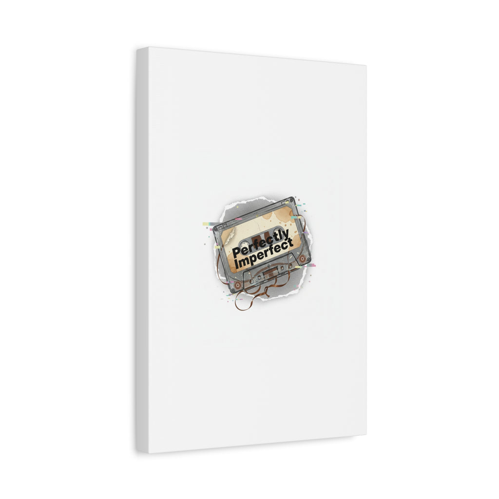 Perfectly Imperfect Cassette, Canvas Print | Analog Error, glitch art static