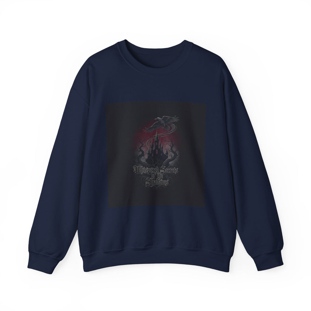 "Whispered Secrets of the Shadows" Gothic Crewneck | Dark Fantasy Sweatshirt