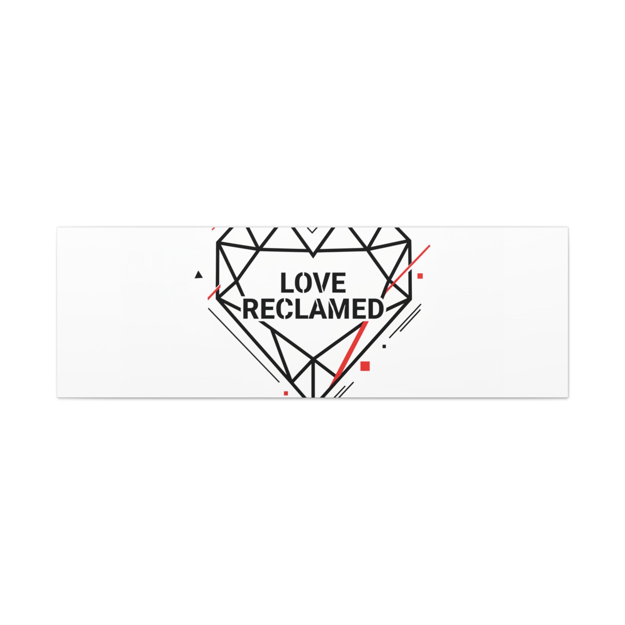 Love Reclaimed Canvas | modern heart design, minimalist love icon