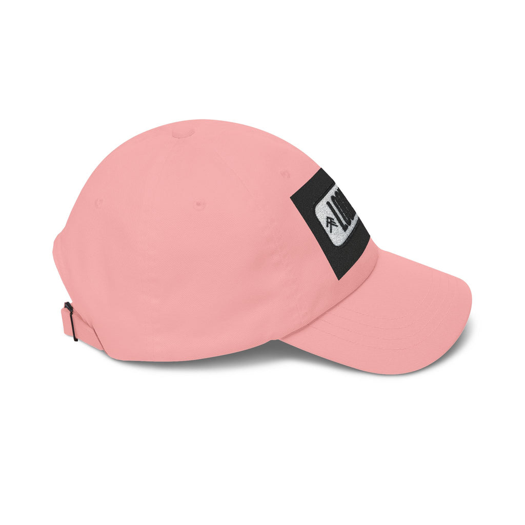 Look Up Embroidered Dad Cap — Minimalist White Baseball Hat