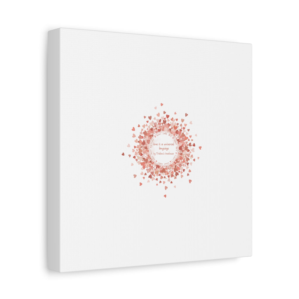 Tiny Heart Confetti Canvas | Matte Stretched Wall Art