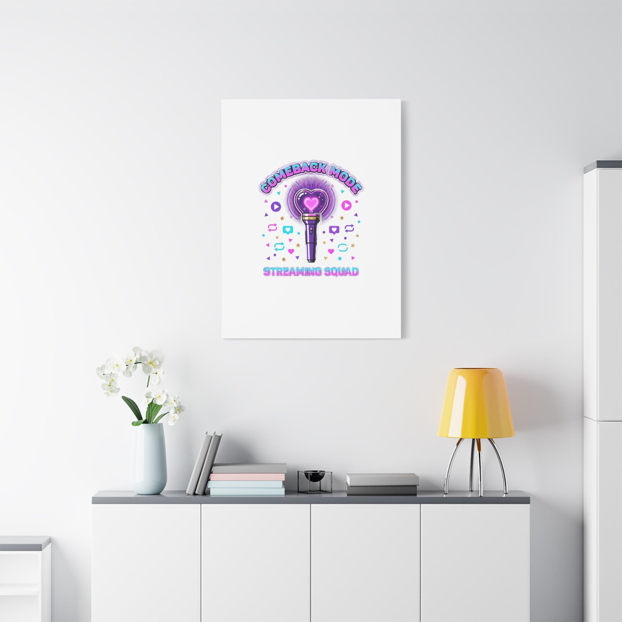 Comeback Mode Lightstick Canvas | K-pop Comeback, Streaming Squad