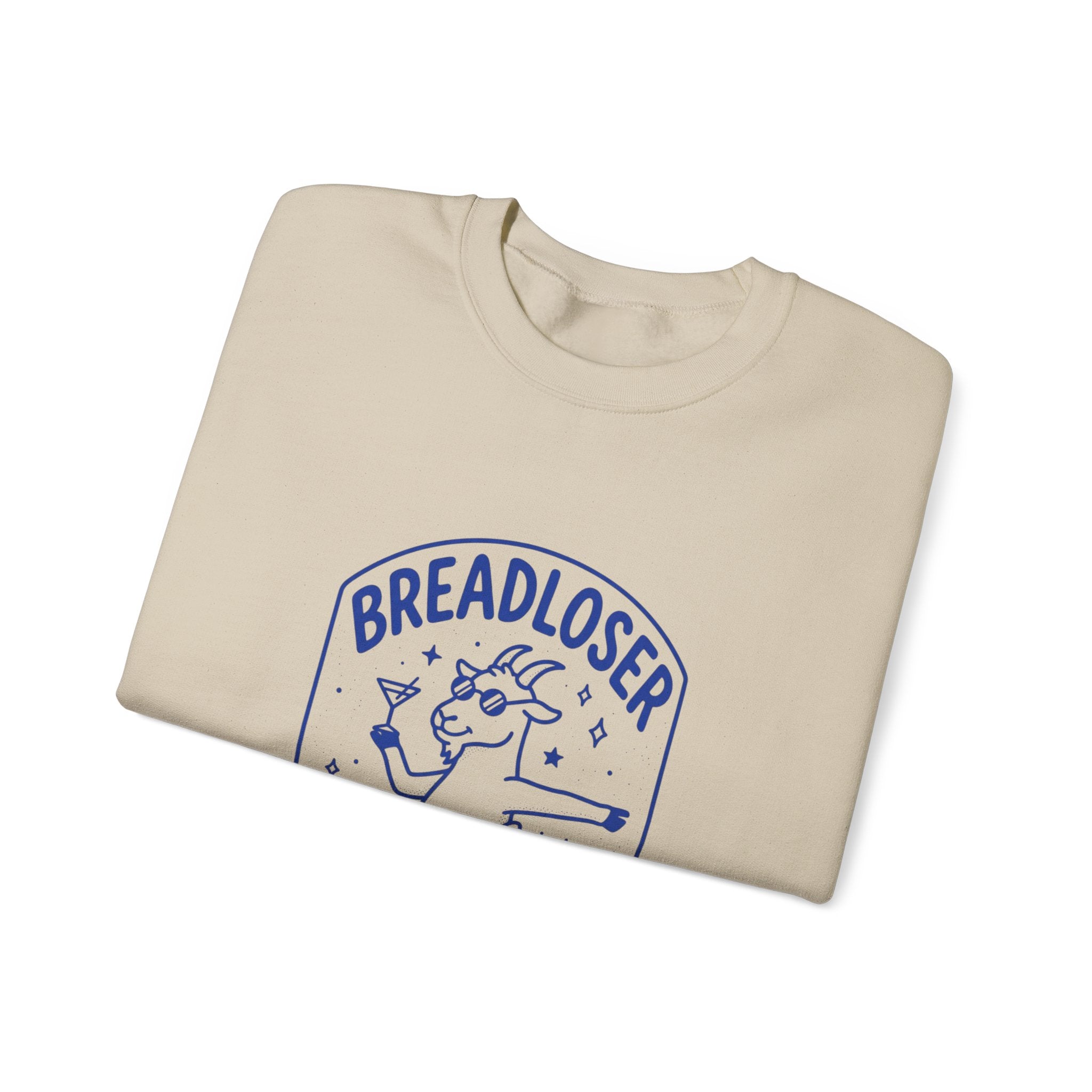 BREADLOSER doodle crewneck Sweatshirt | Primary Breadloser burnout humor