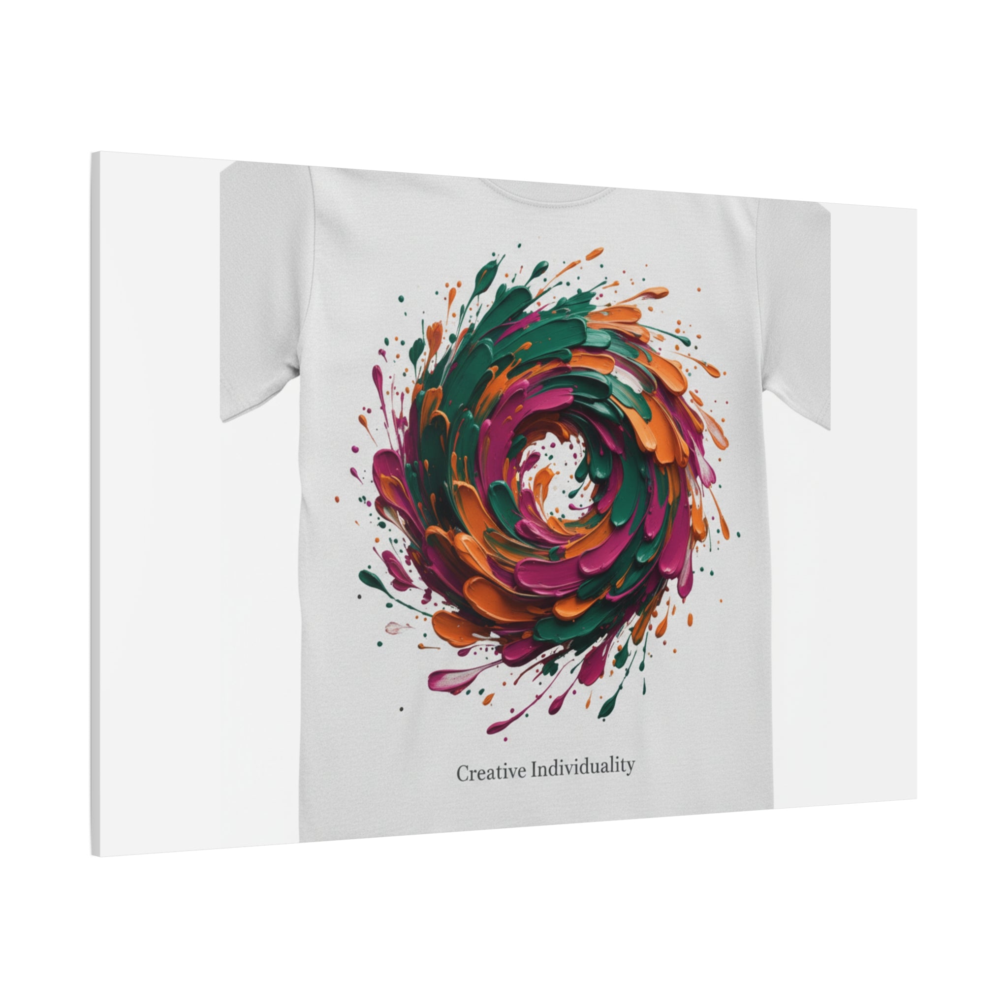 Painterly Abstract Floral Swirl Canvas | Matte Stretched Canvas