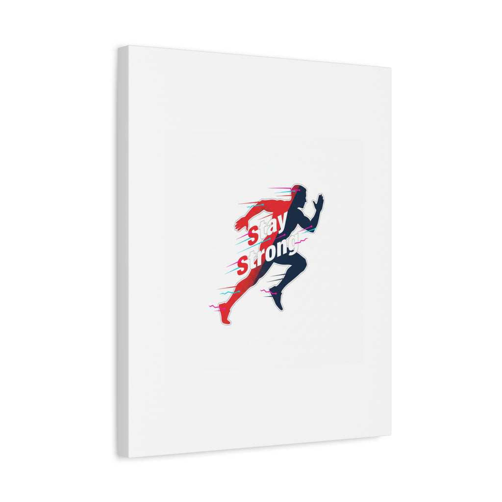Stay Strong Runner Canvas | Fitness Motivation, Gym Wall Art