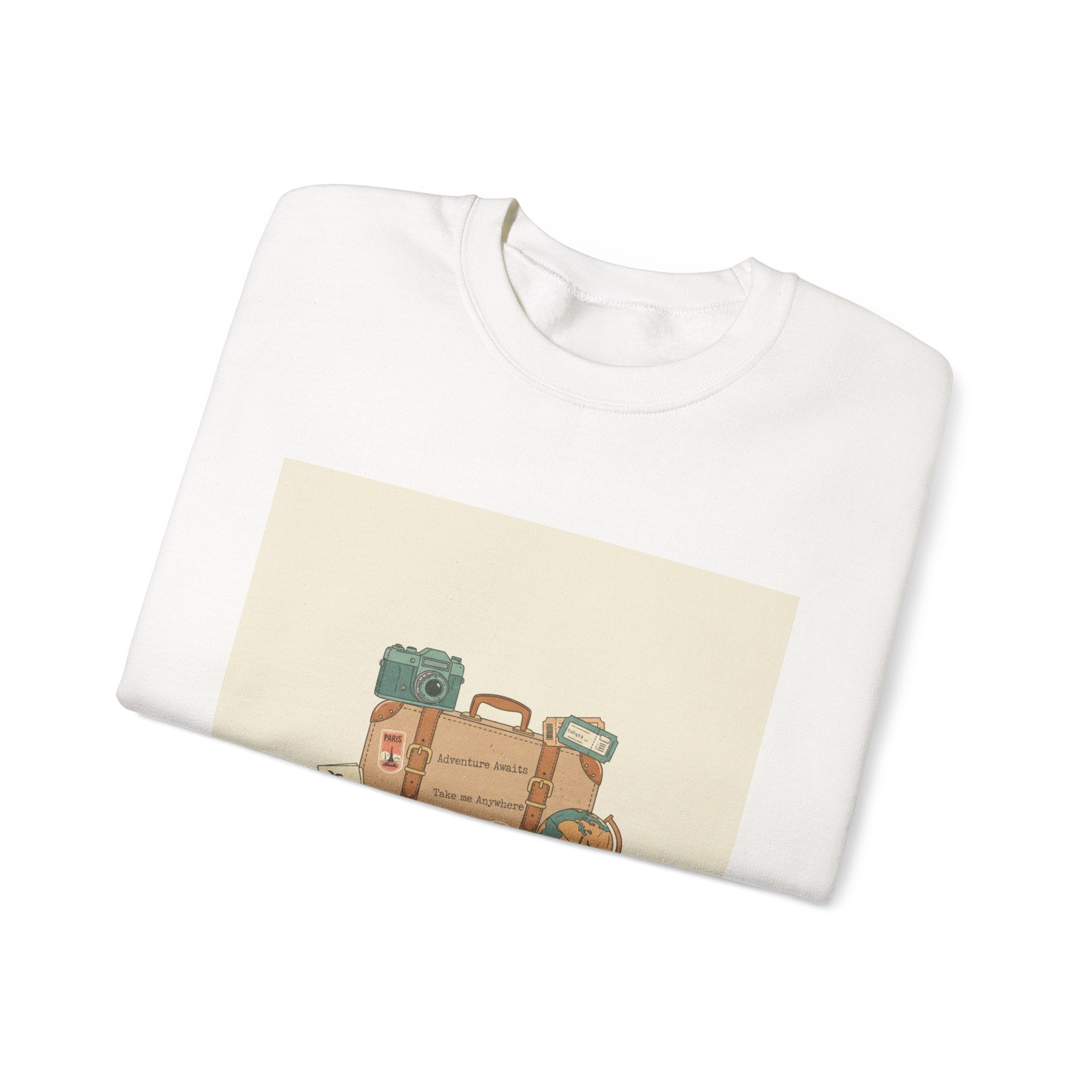 Vintage Travel Postcard Sweatshirt | travel stamps, wanderlust design