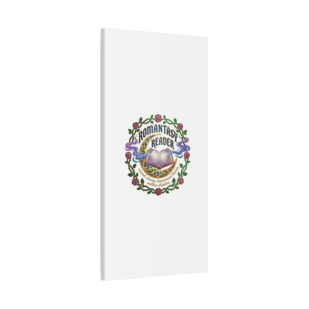 Romantasy Reader Canvas Print | enchanted bookish celestial gothic