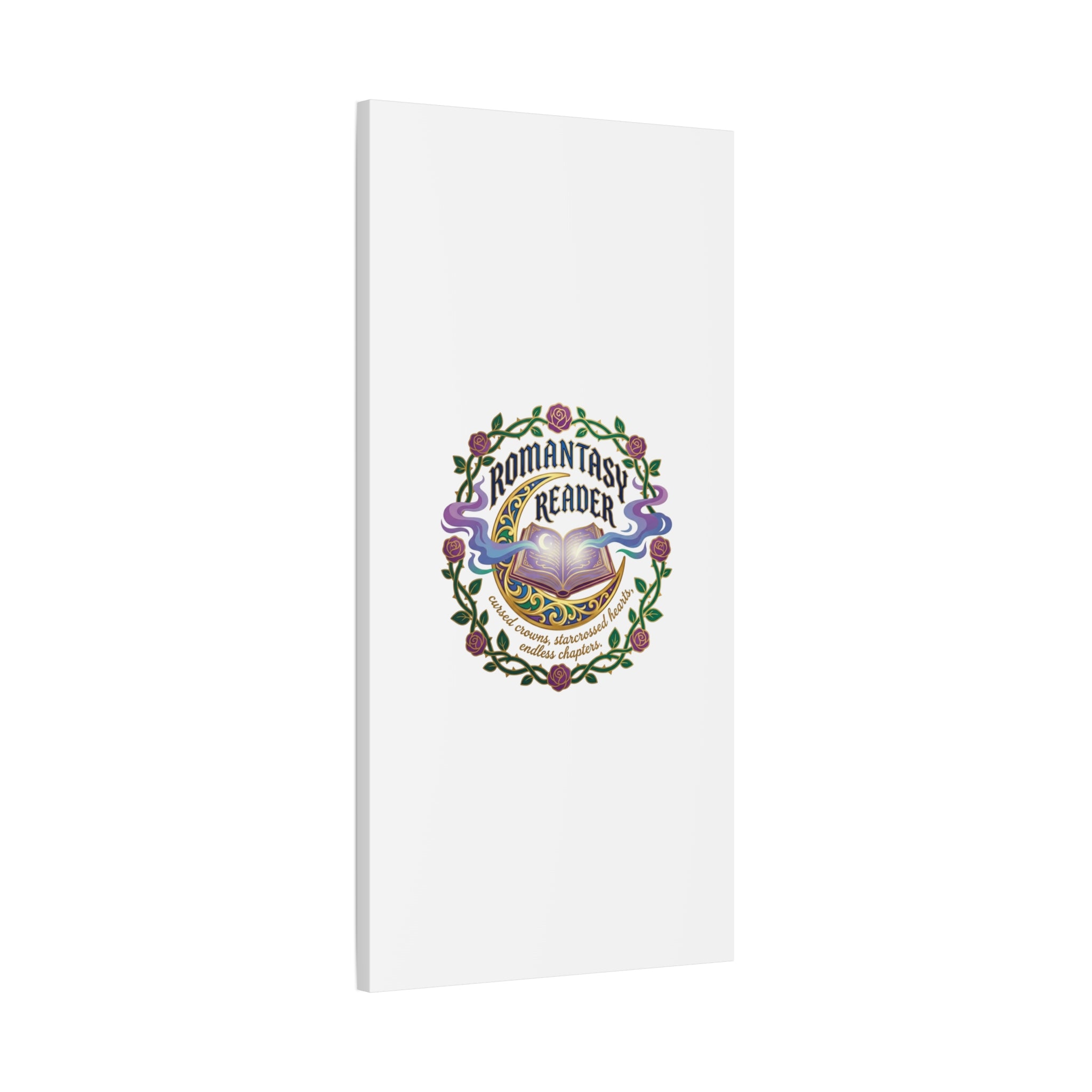 Romantasy Reader Canvas Print | enchanted bookish celestial gothic
